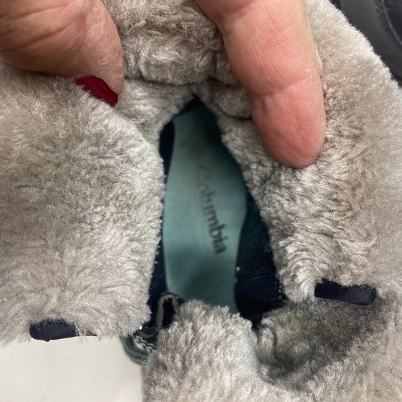 Columbia Youth size 4 Minx Shorty Omni heat waterproof-K snow boot in black/grey - Picture 14 of 15